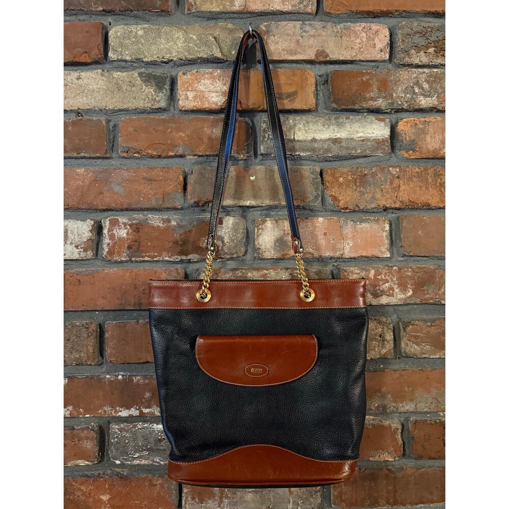 Vintage Bally leather tote bag